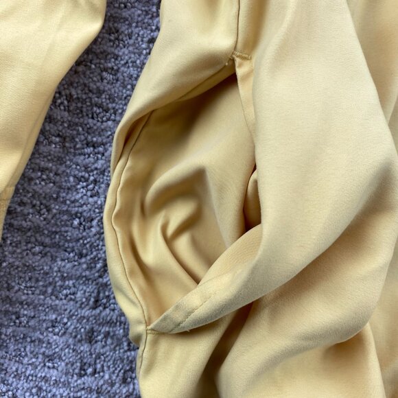 Vintage Eddie Bauer Golf Windbreaker Jacket Pullover V-Neck Men Medium M Yellow - Picture 6 of 15